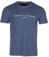 Tommy Logo Tee - Faded Indigo